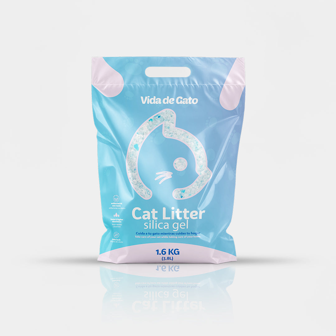Cat Litter Silica Gel / Arena de Gato Silica Gel