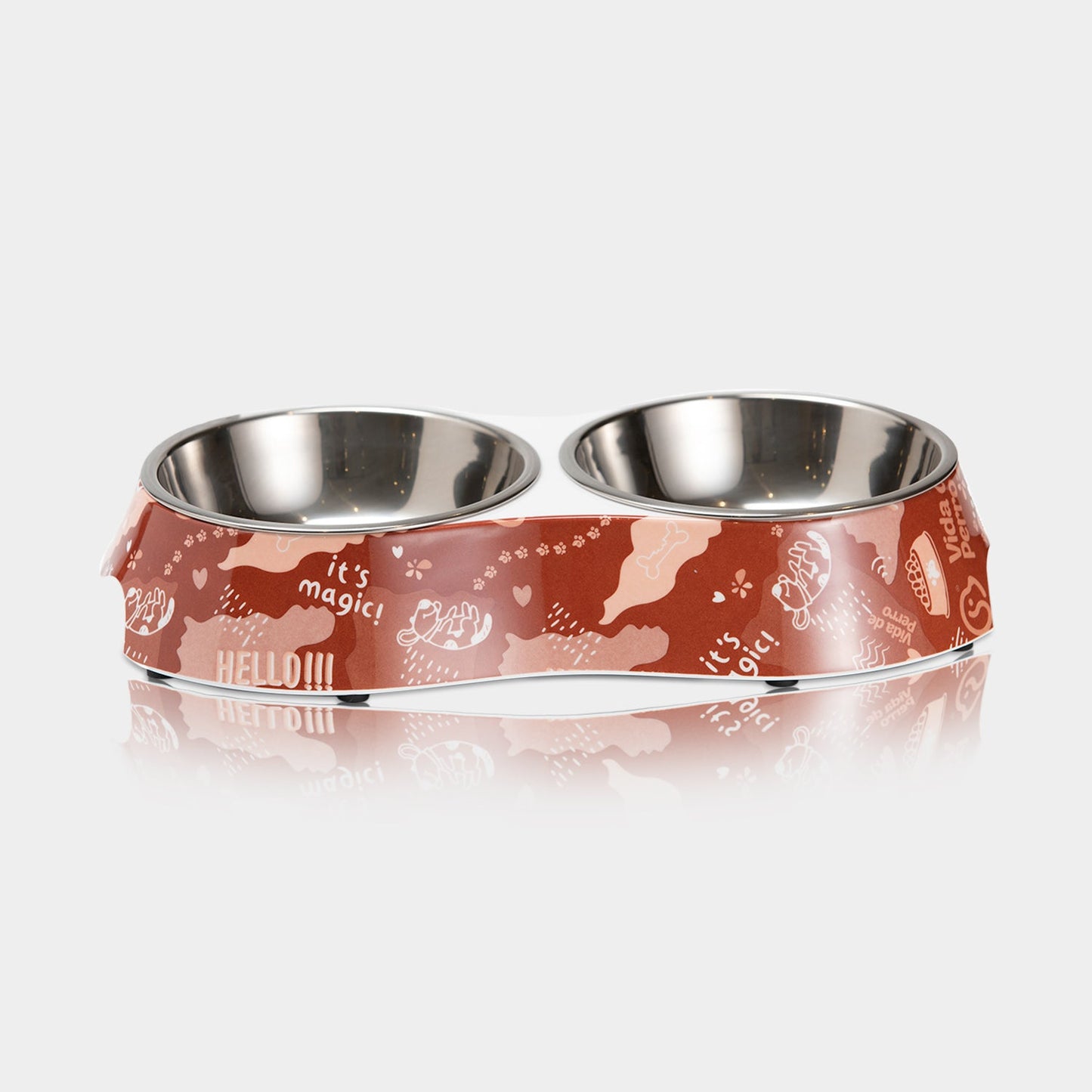 Vida De Perro Tazón Doble Pequeño 6006T