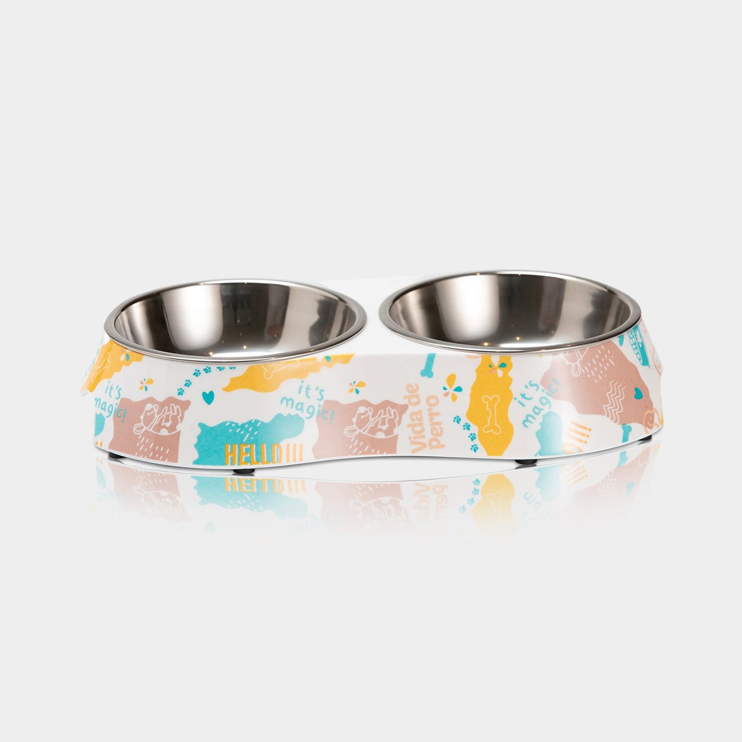 Vida De Perro Tazón Doble Pequeño 6006T