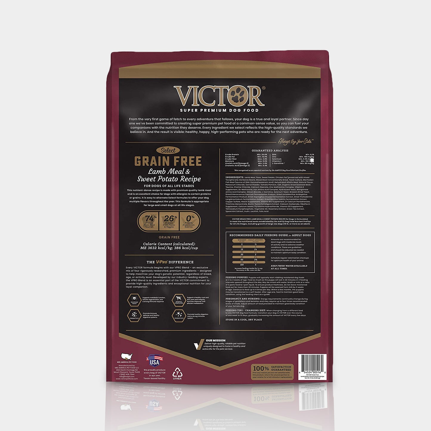 Victor Grain Free Lamb Meal And Sweet Potato Alimento Para Perro