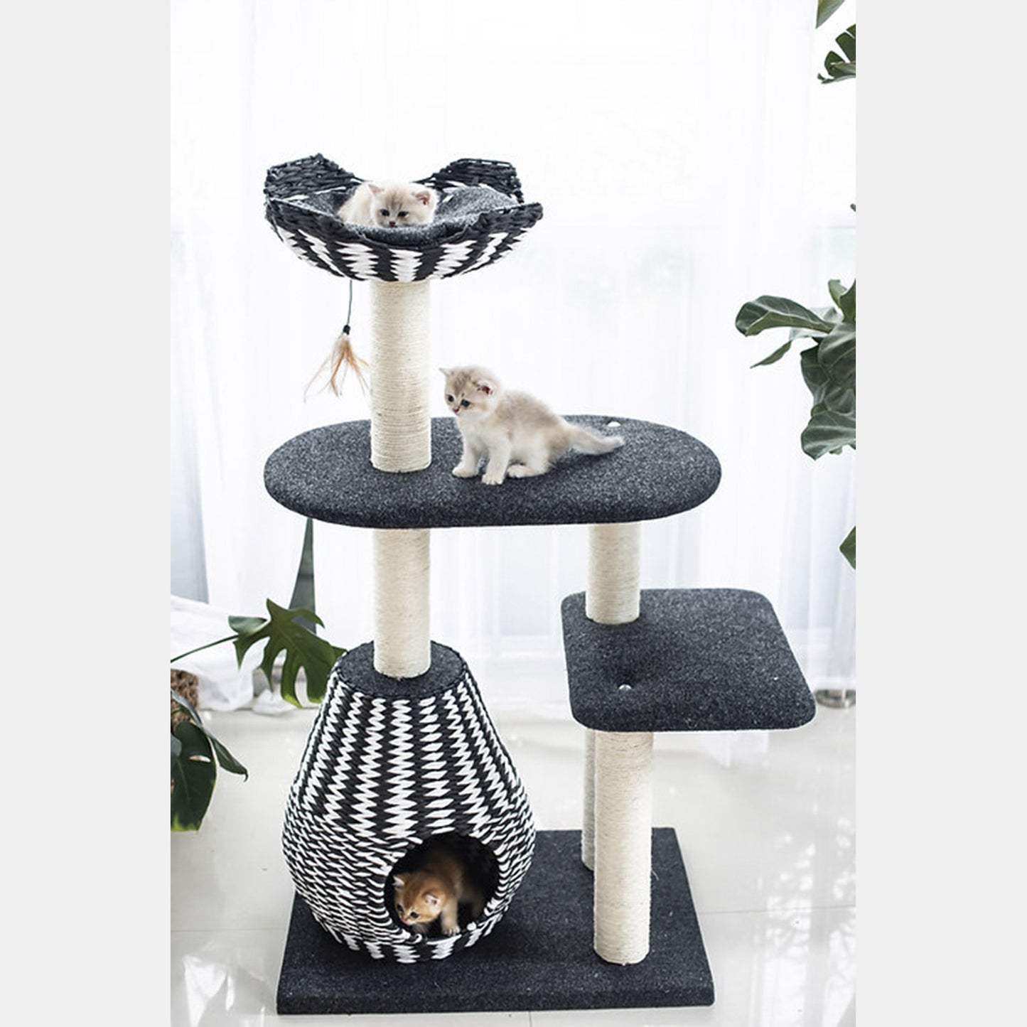 PetPals Árbol De Gato De 4 Niveles Estilo Ace