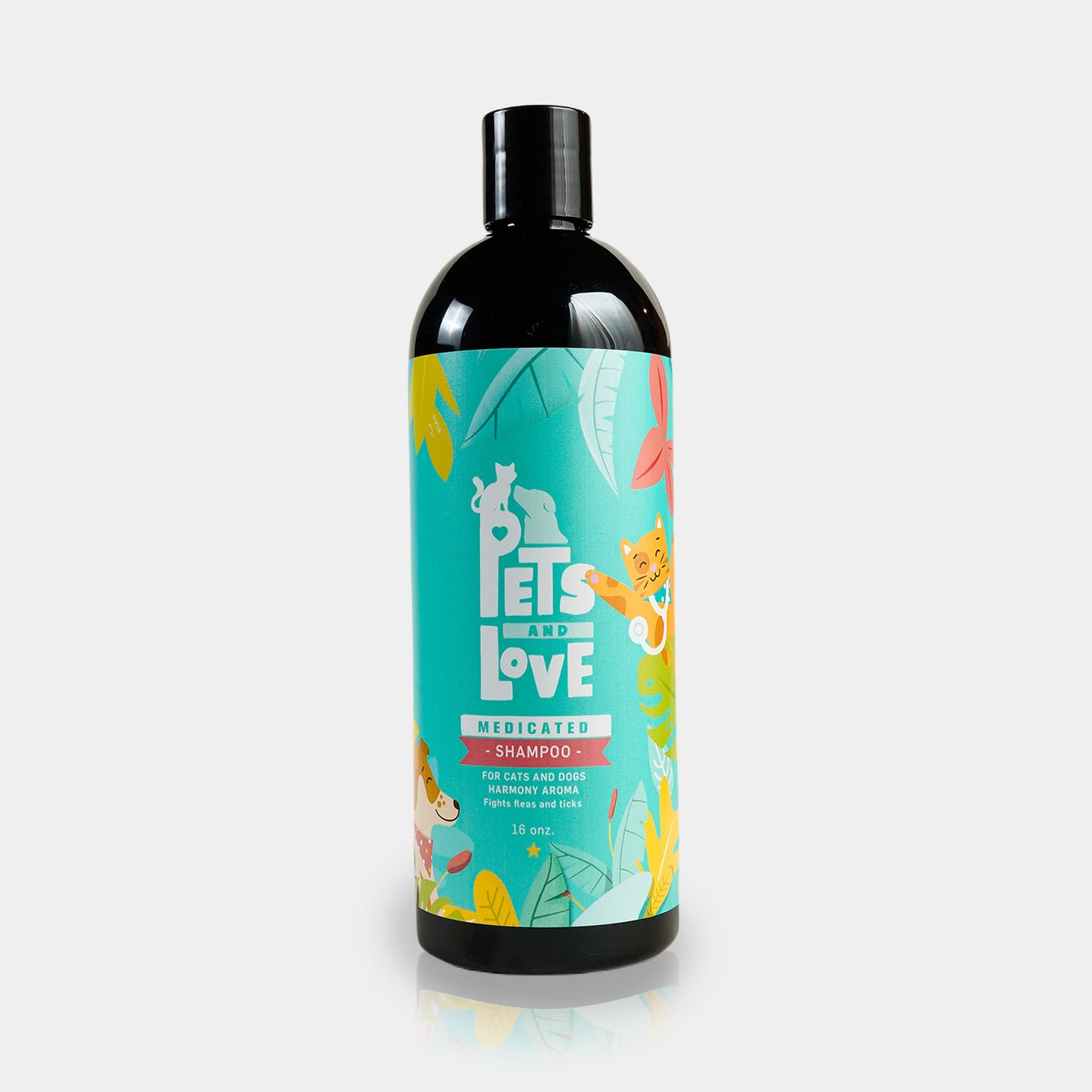 Pets And Love Shampoo Medicado Con Aroma Armonia Para Perros Y Gatos