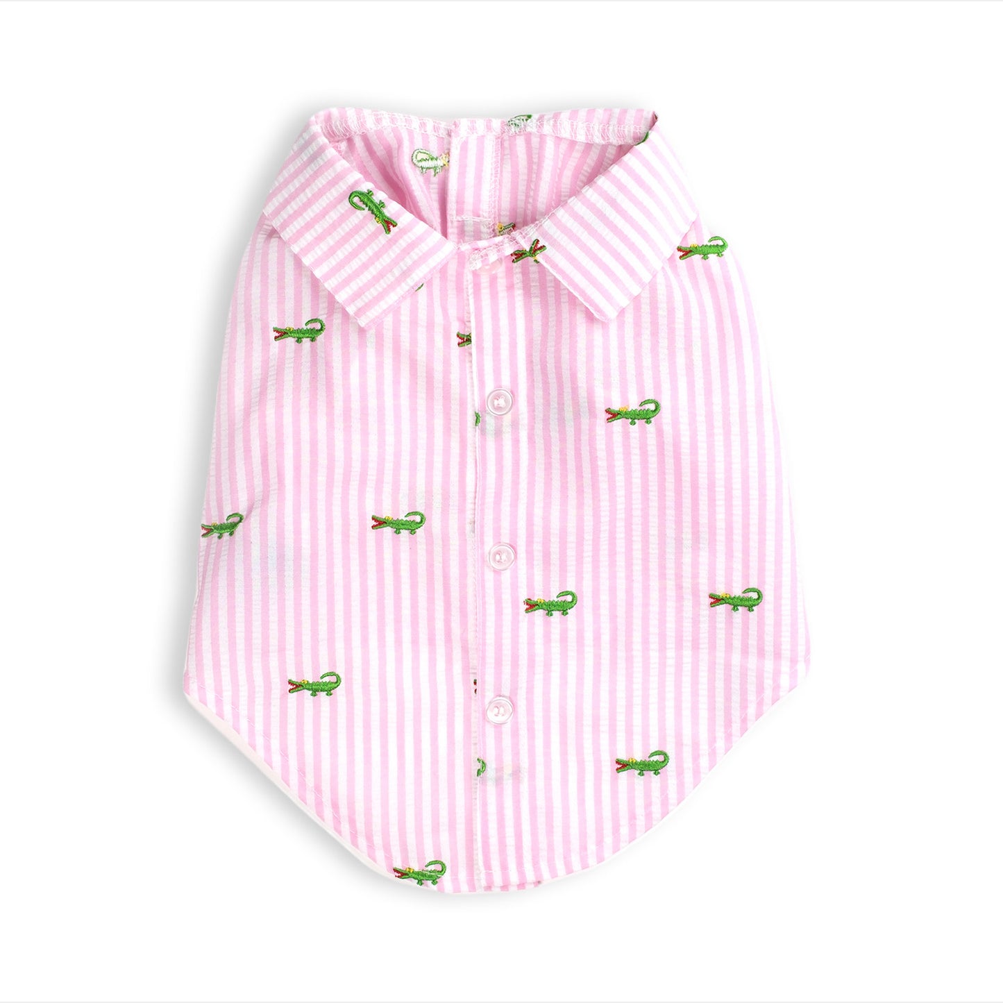 The Worthy Dog Camisa A Rayas Con Cocodrilo Para Perros
