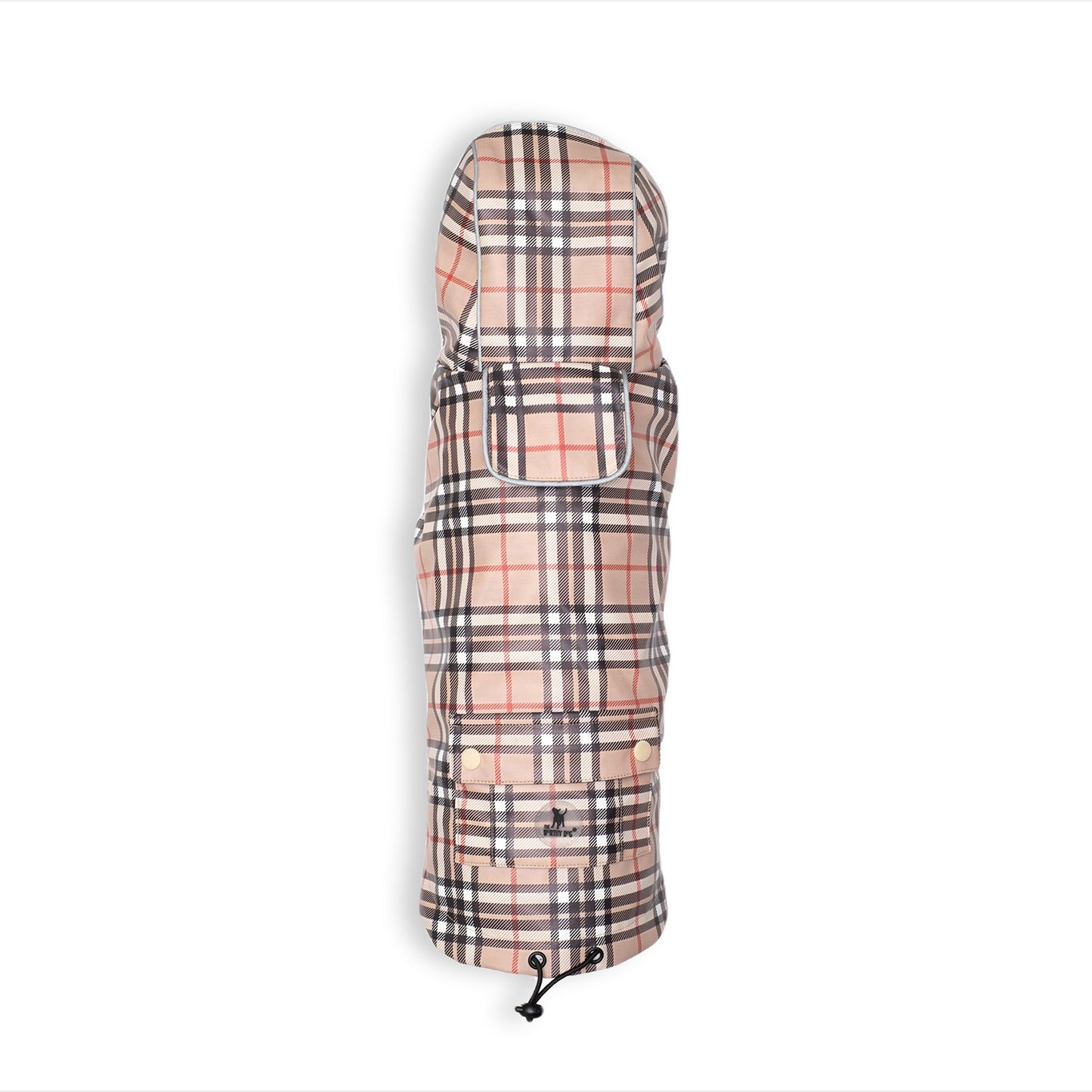 The Worthy Dog Chaqueta Impermeable De Tonos Marron Para Perros