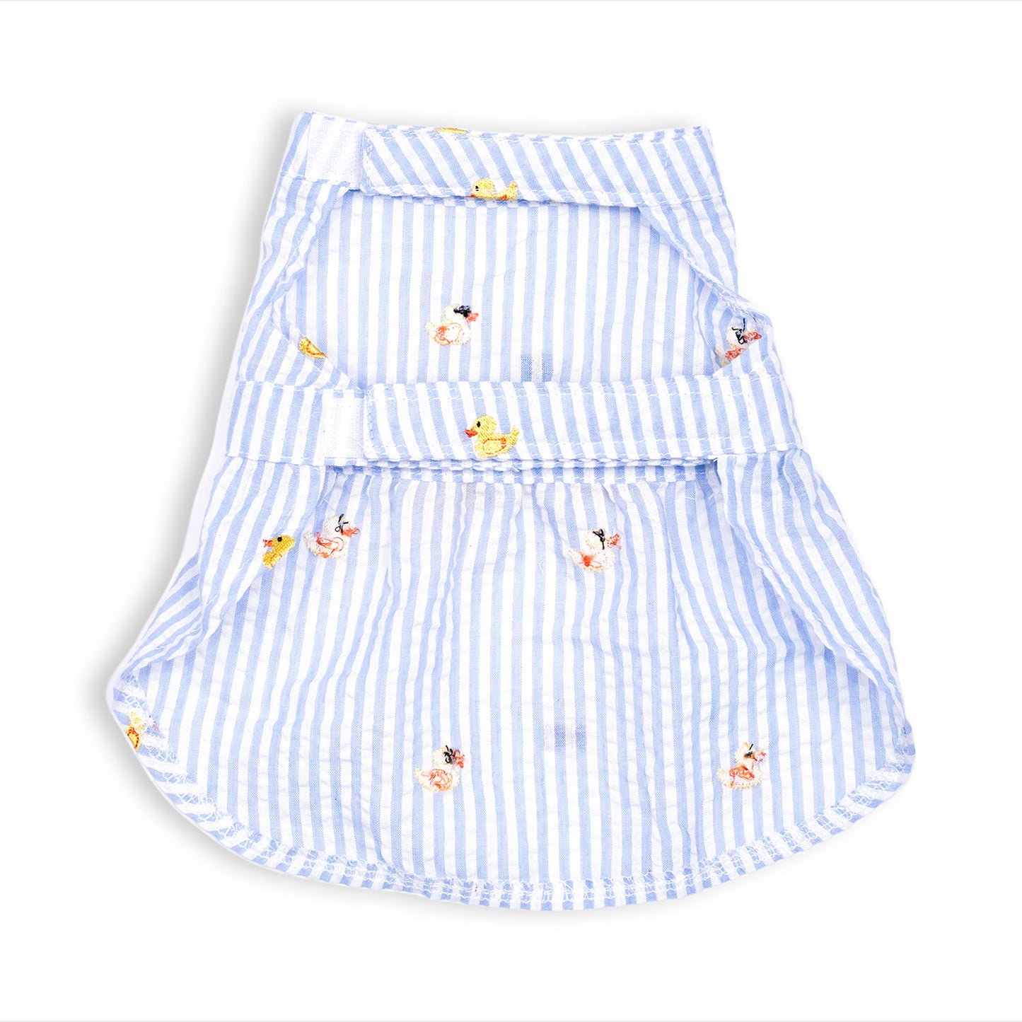 The Worthy Dog Vestido Celeste Con Patos Para Perros