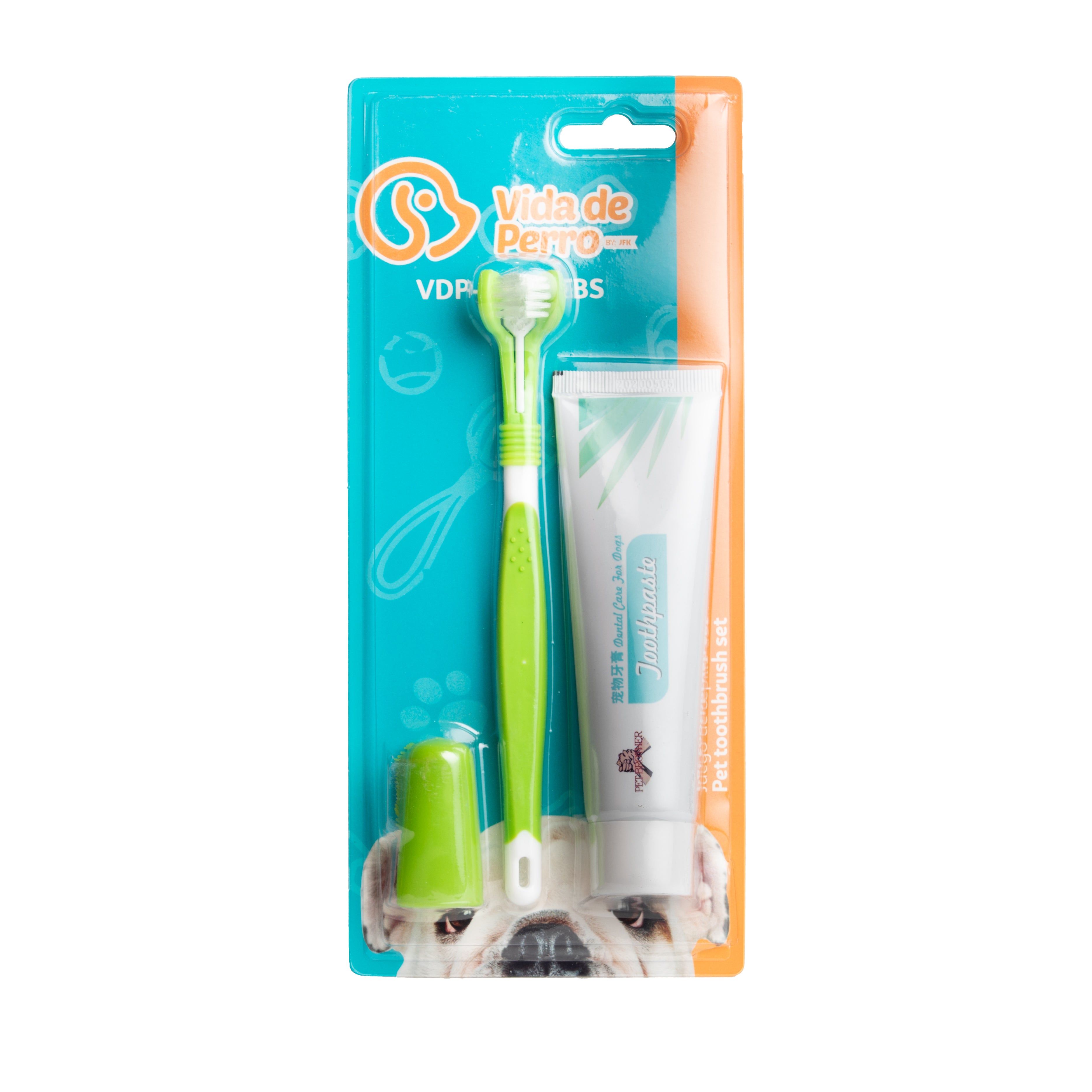 Vida De Perro Juego De Cepillo y Pasta De Dientes Para Perro