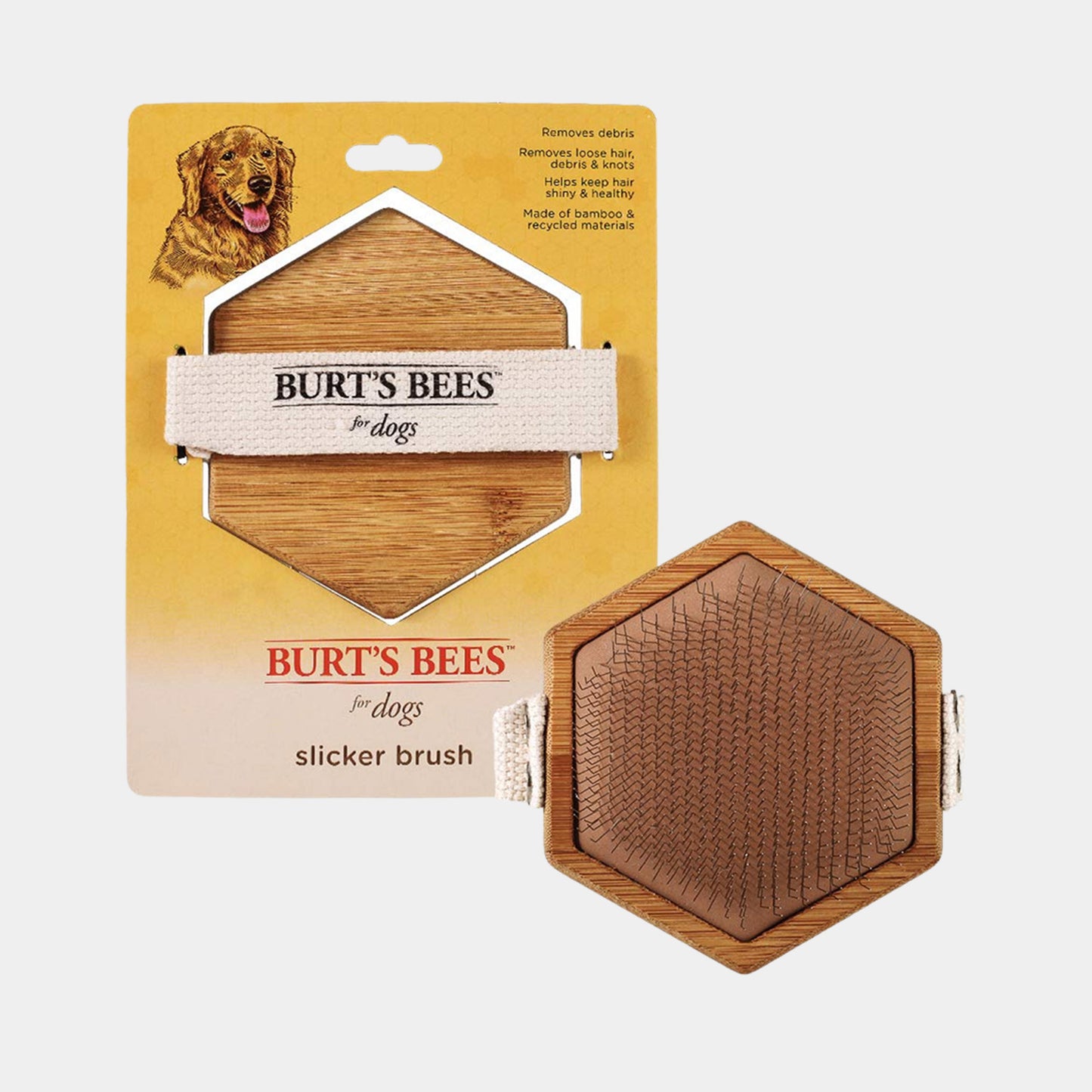 Burts Bees Cepillo De Mano Para Perro