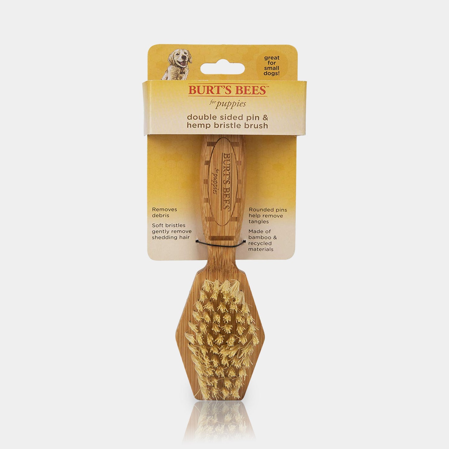 Burts Bees Cepillo Doble Cara Para Perro