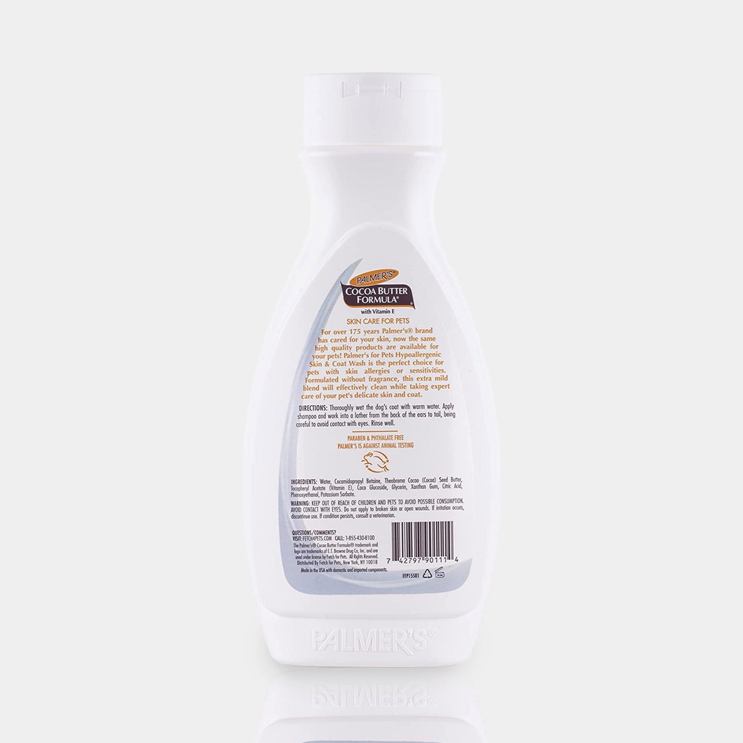 Palmers For Pets Lavado Hipoalergenico Para Piel y Pelo Con Manteca De Cacao Para Perro