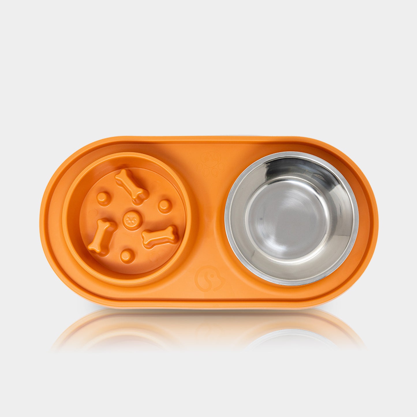 Vida De Perro Plato Doble De Acero Inoxidable