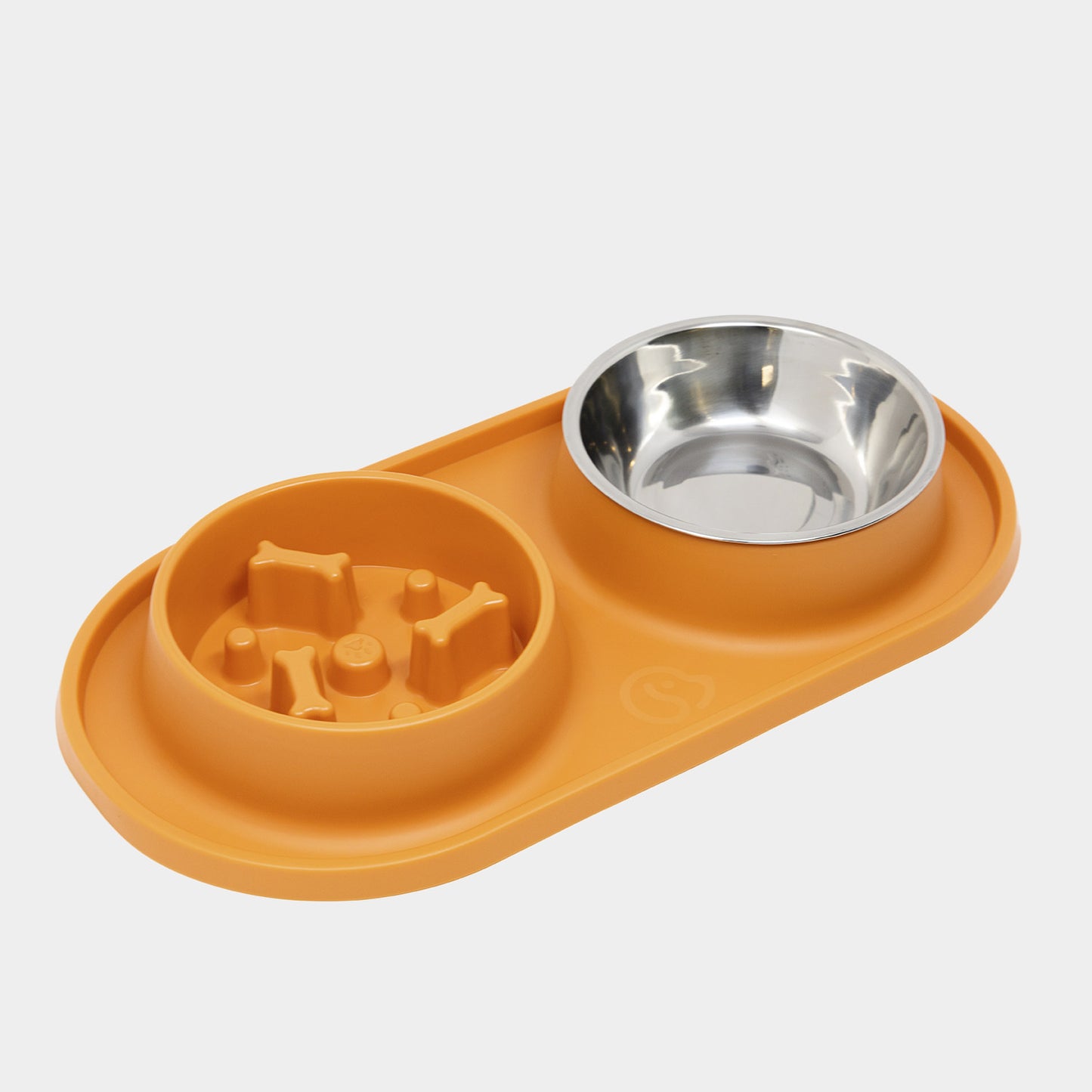 Vida De Perro Plato Doble De Acero Inoxidable