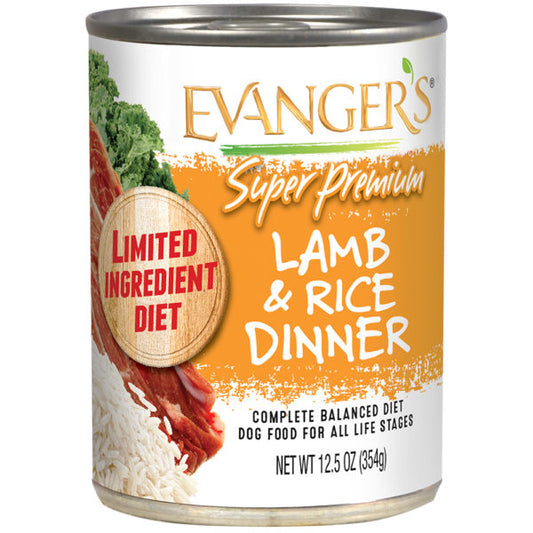 Evanger Super premium Lamb and Rice Dinner