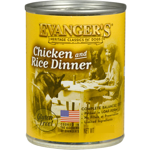 Evanger Super premium Chiken and Rice Dinner