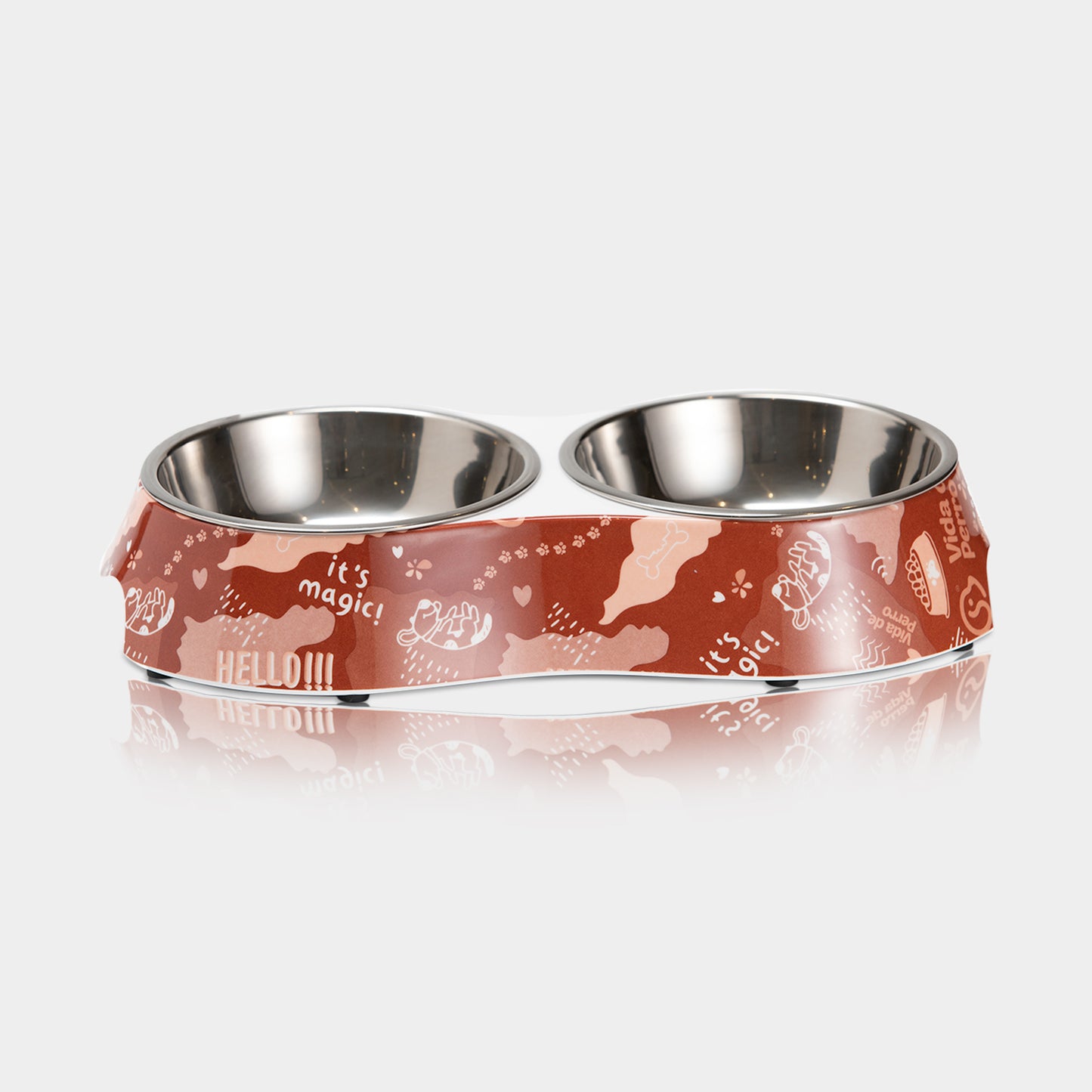 Vida De Perro Tazón Doble GranDe 6006T