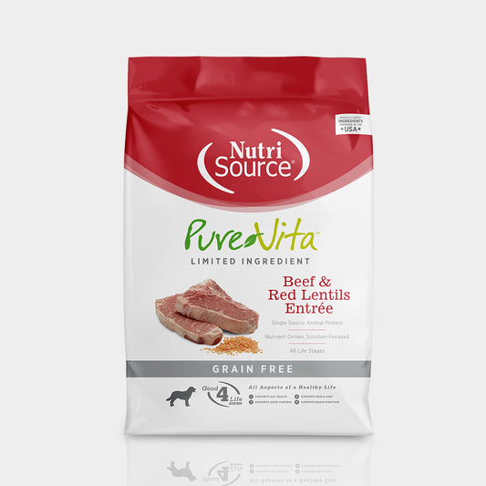 Pure Vita Gf Beef And Red Lentils Alimento Para Perro