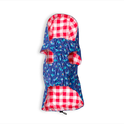 The Worthy Dog Vestido A Cuadros Azul Marino Para Perros