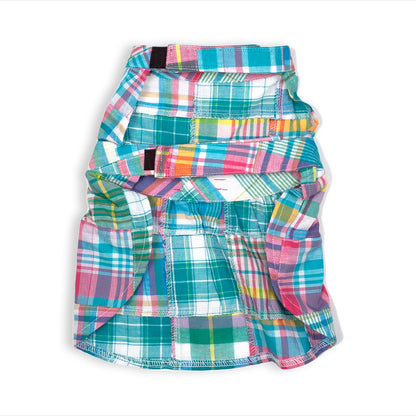The Worthy Dog Vestido Con Parches Multicolor Para Perros