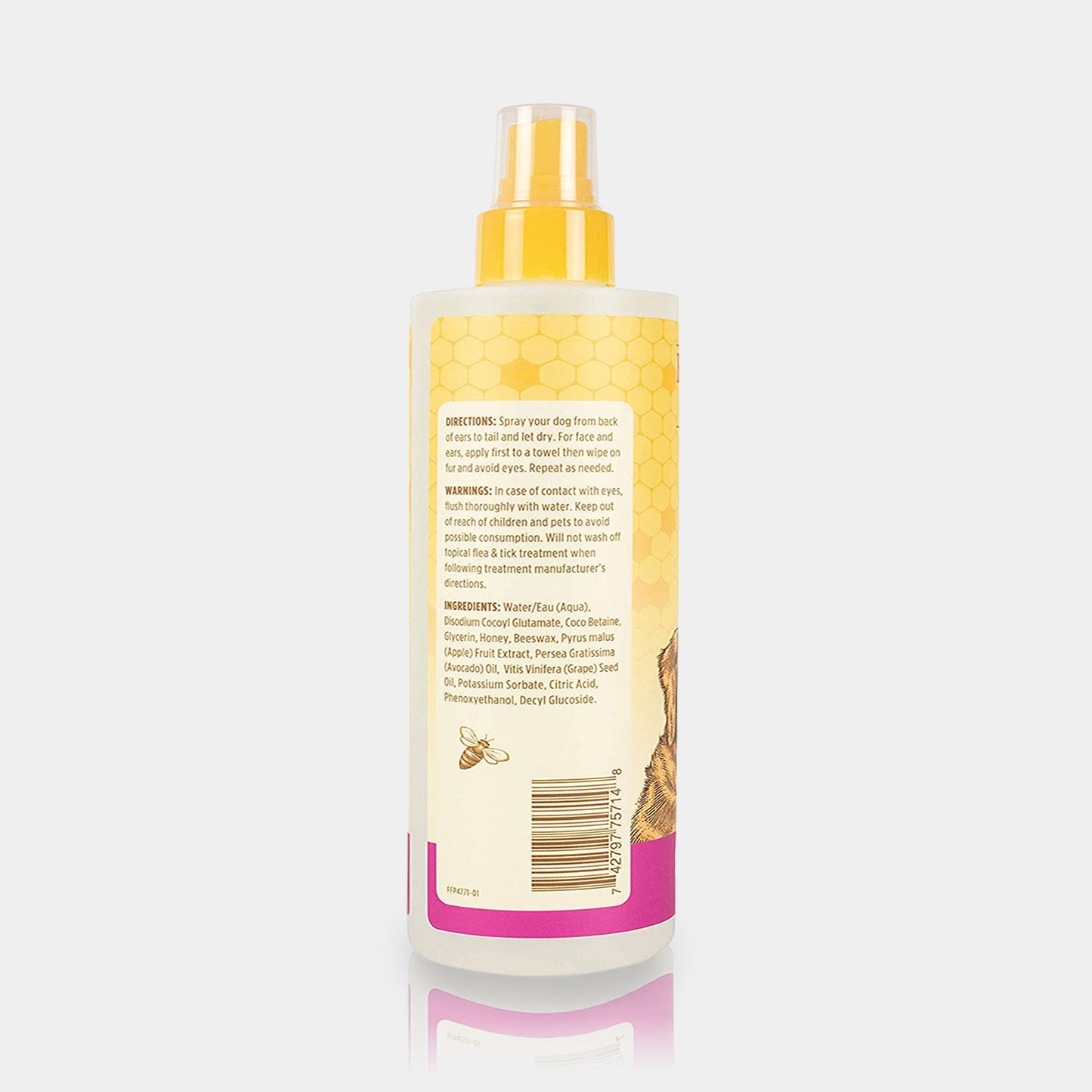 Burts Bees Shampoo En Spray Con Manzana Y Miel Para Perro