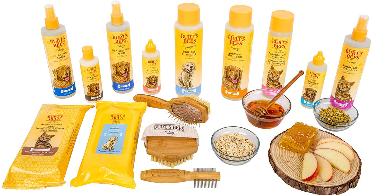 Burts Bees Shampoo Y Acondicionador Para Cachorros 2 en 1 Con Suero De Leche Y Aceite De Linaza