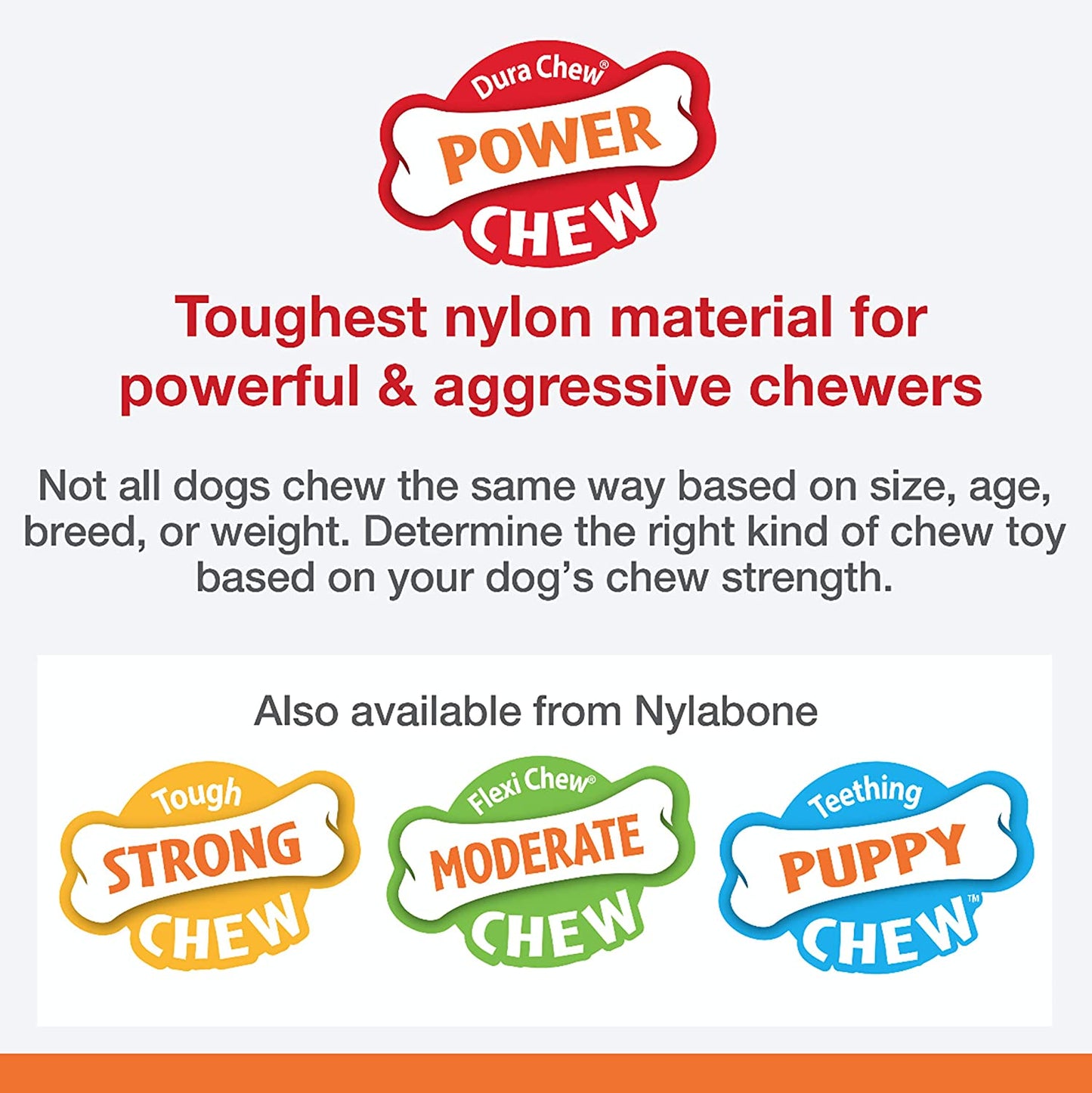 Nylabone Power Chew Juguete En Forma de Hueso Con Nudo Para Perro