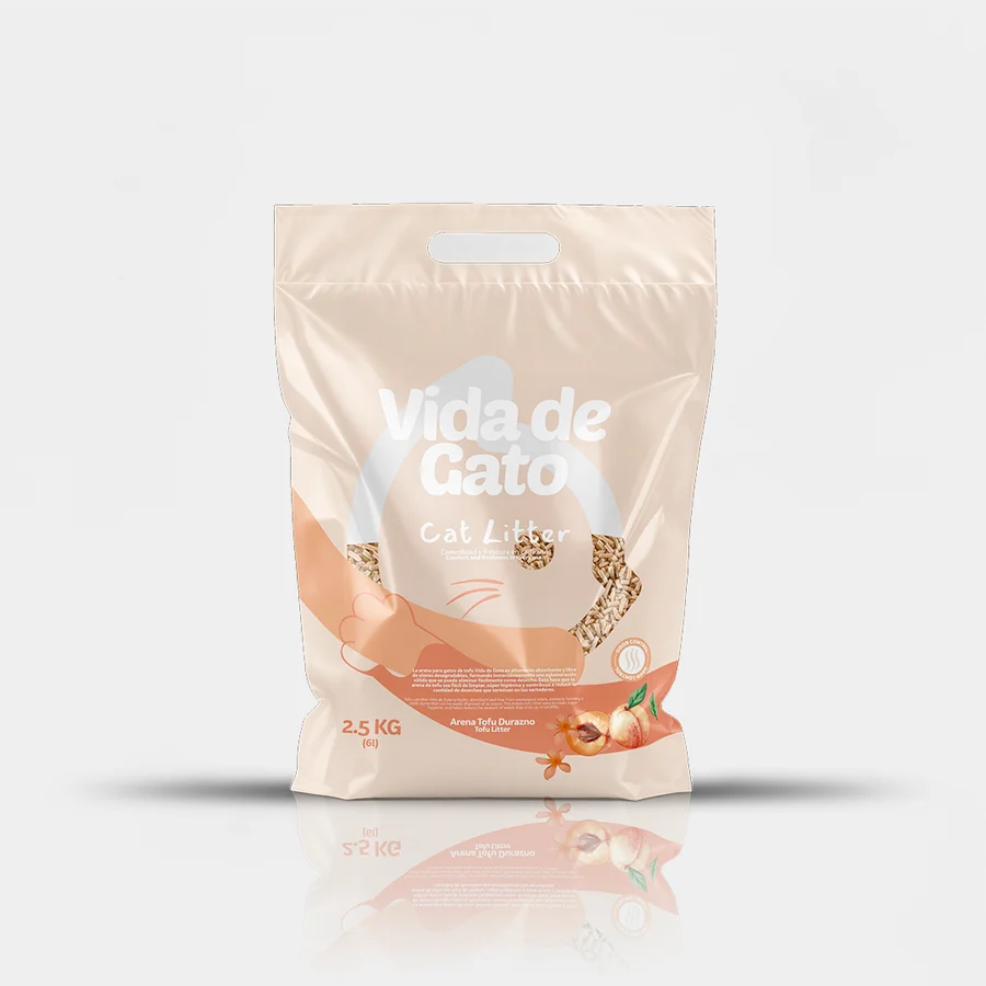 Arena de Gato - Tofú Durazno 2.5Kg