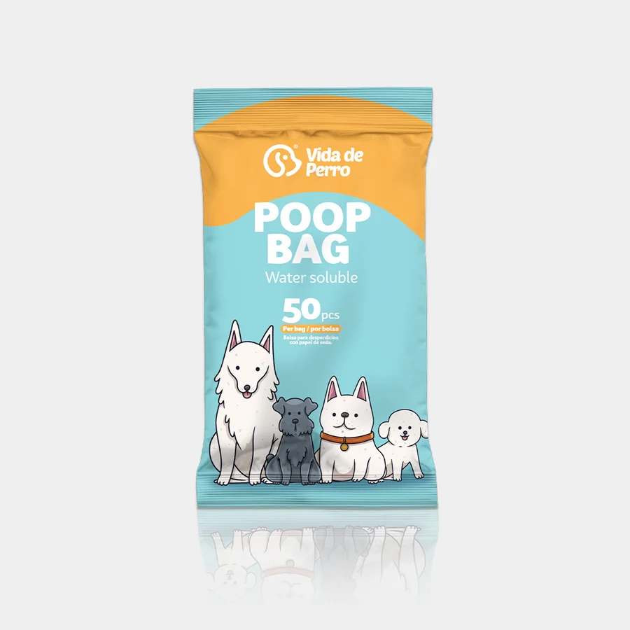 Poop bag water soluble / Bolsa para desechos