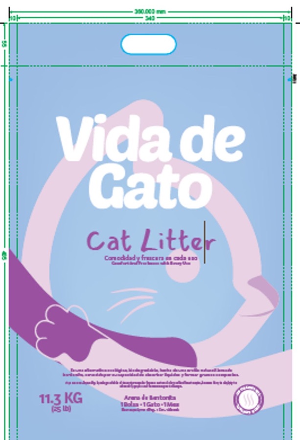 Arena para gato de bentonita sin aroma 11.3 kg
