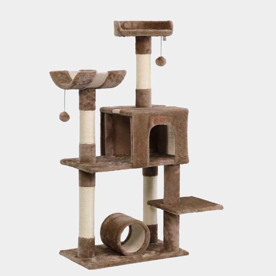 Árbol para gato marrón