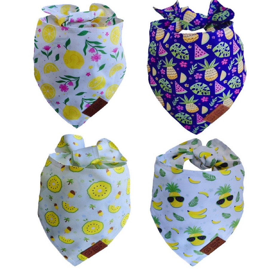 Bandana estampada reversible