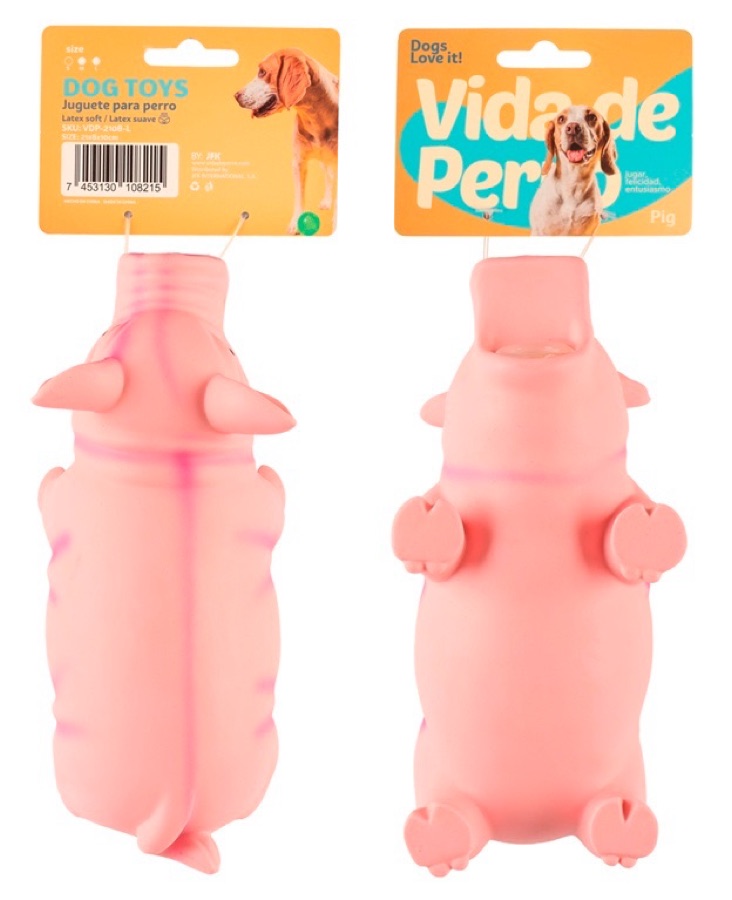 Cerdito de látex grande