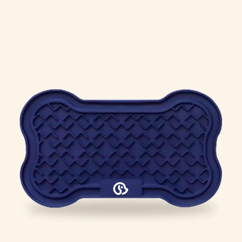 Alfombrilla para lamer en forma de hueso