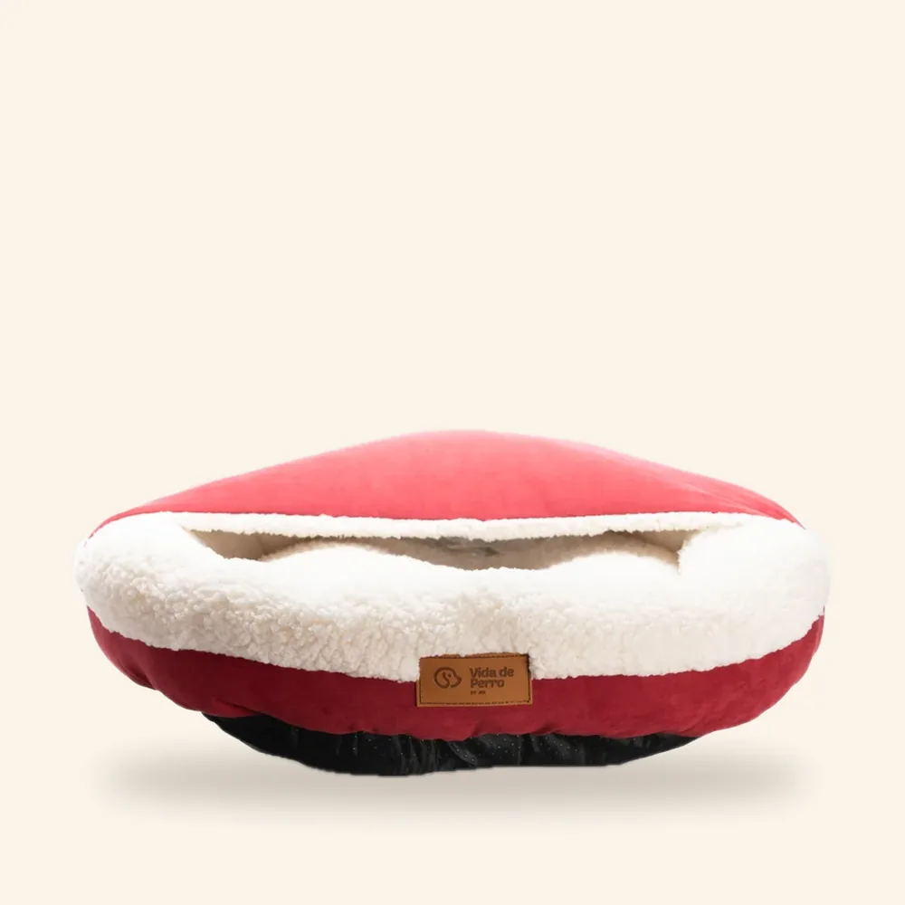 Cama para perro "Pancho" con cuevita, tallas S y M