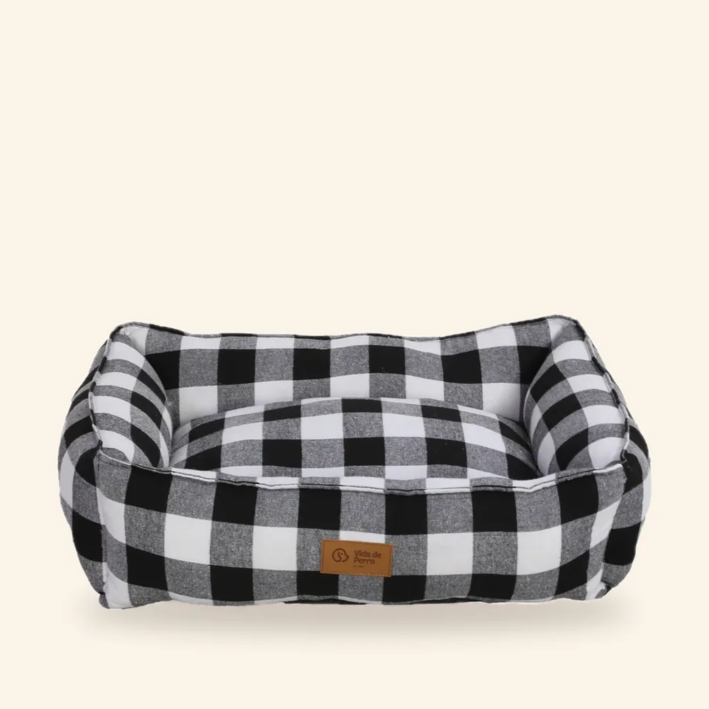 Cama bicolor para perro, tallas S, M y L