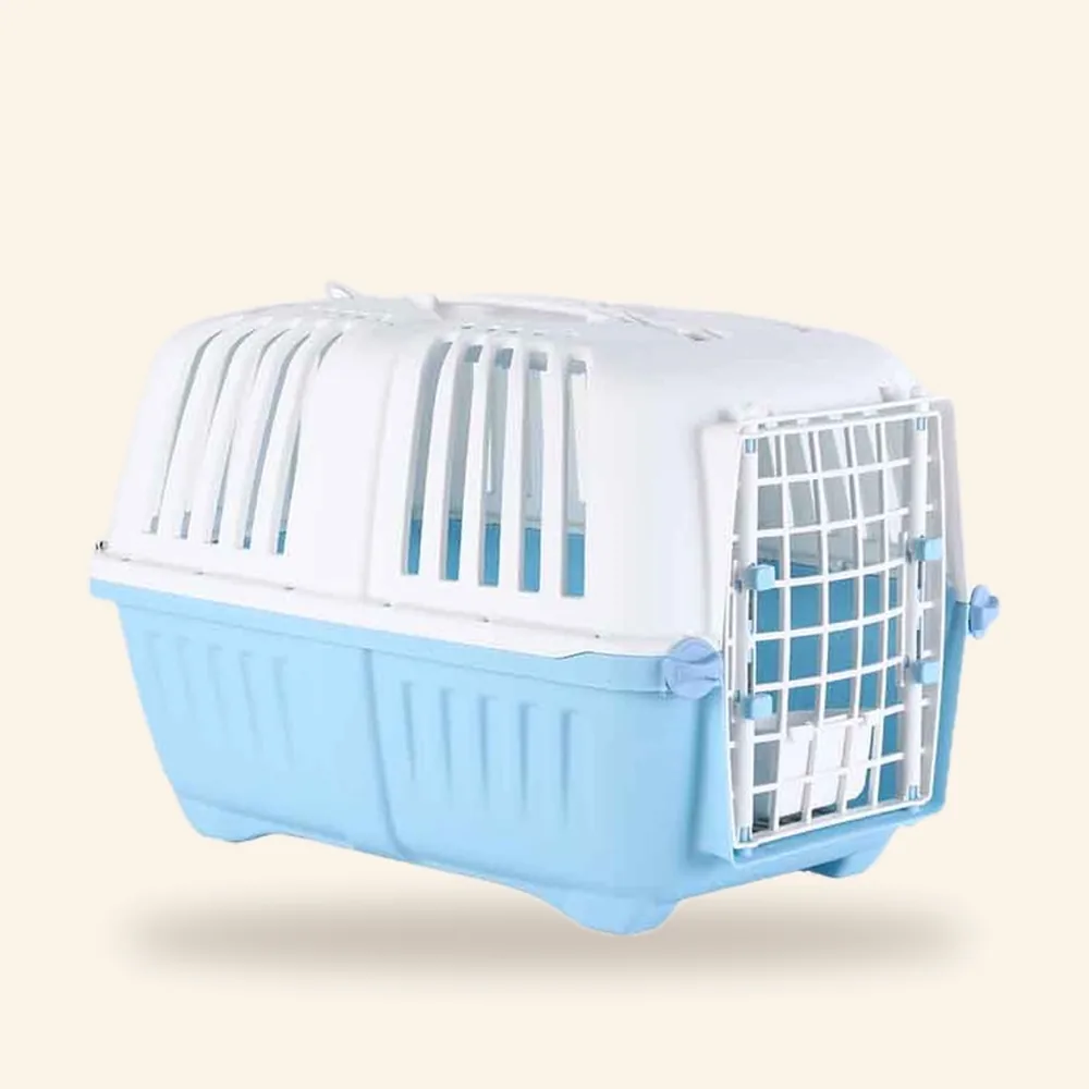 Transportador de plástico para gato
