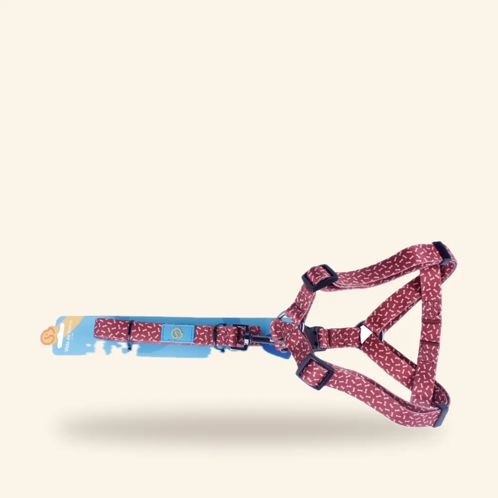 Arnés de nylon con correa de 150 cm