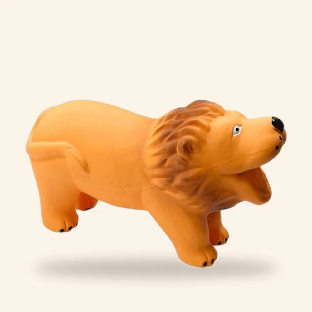 Juguete de látex para perro, león pequeño