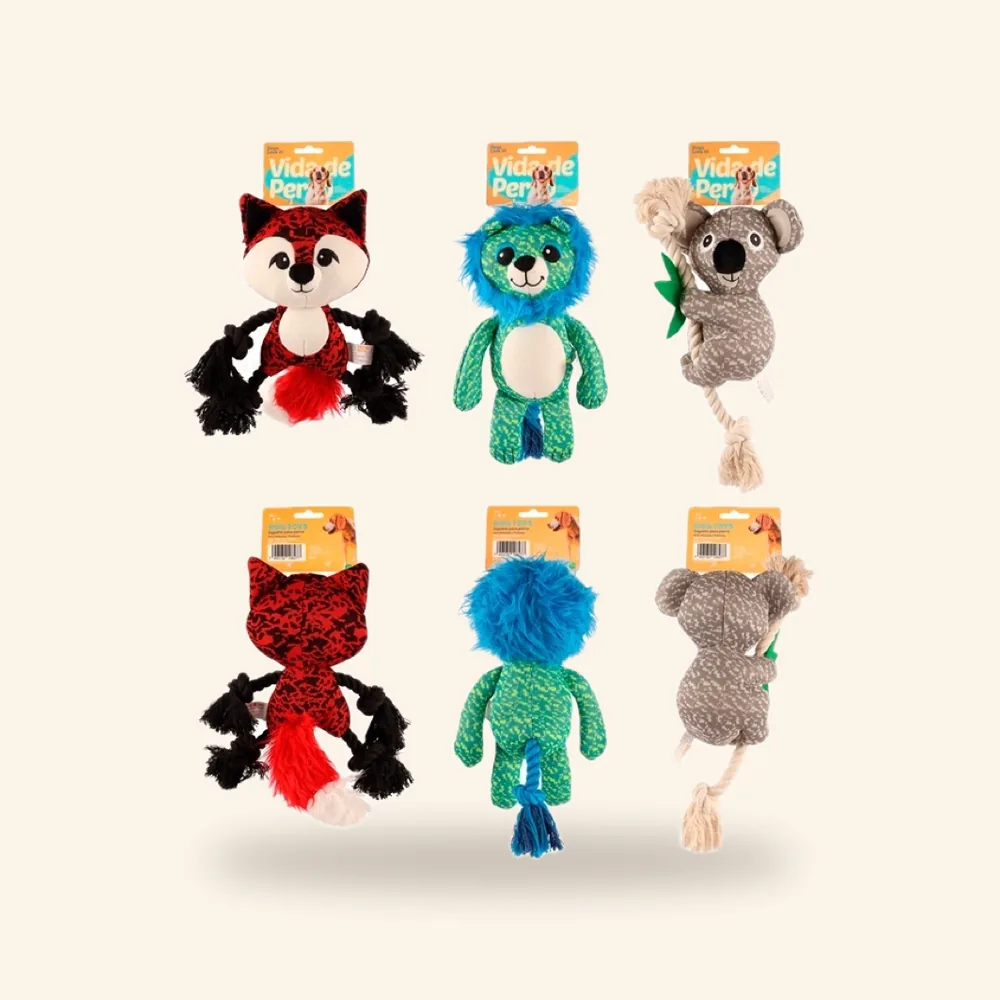 Peluche de animalitos surtidos para perro