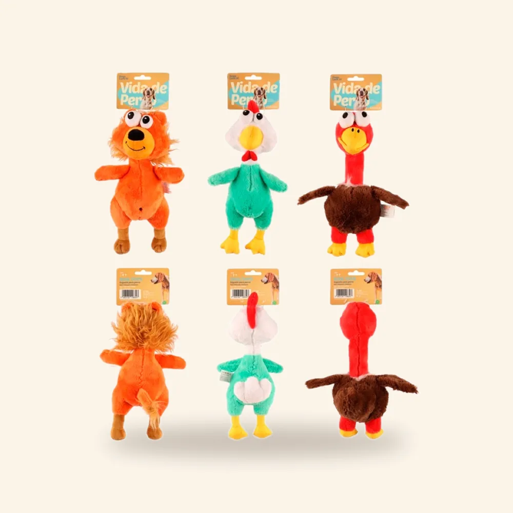 Peluche grande de animales para perro