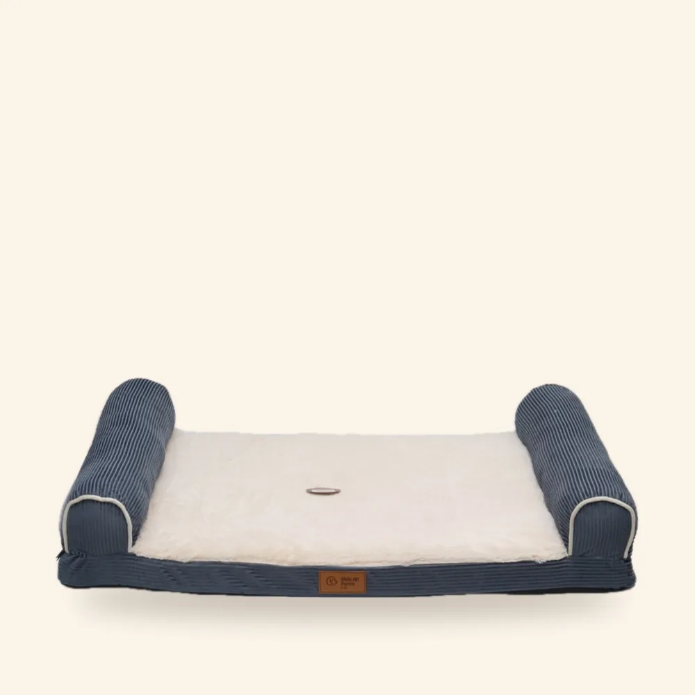 Cama ortopédica de doble altura para perro