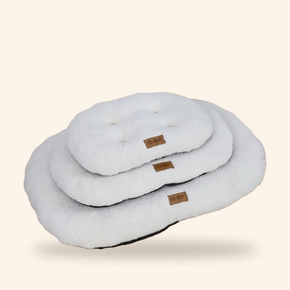 Colchoneta blanca para perro, tallas S, M y L