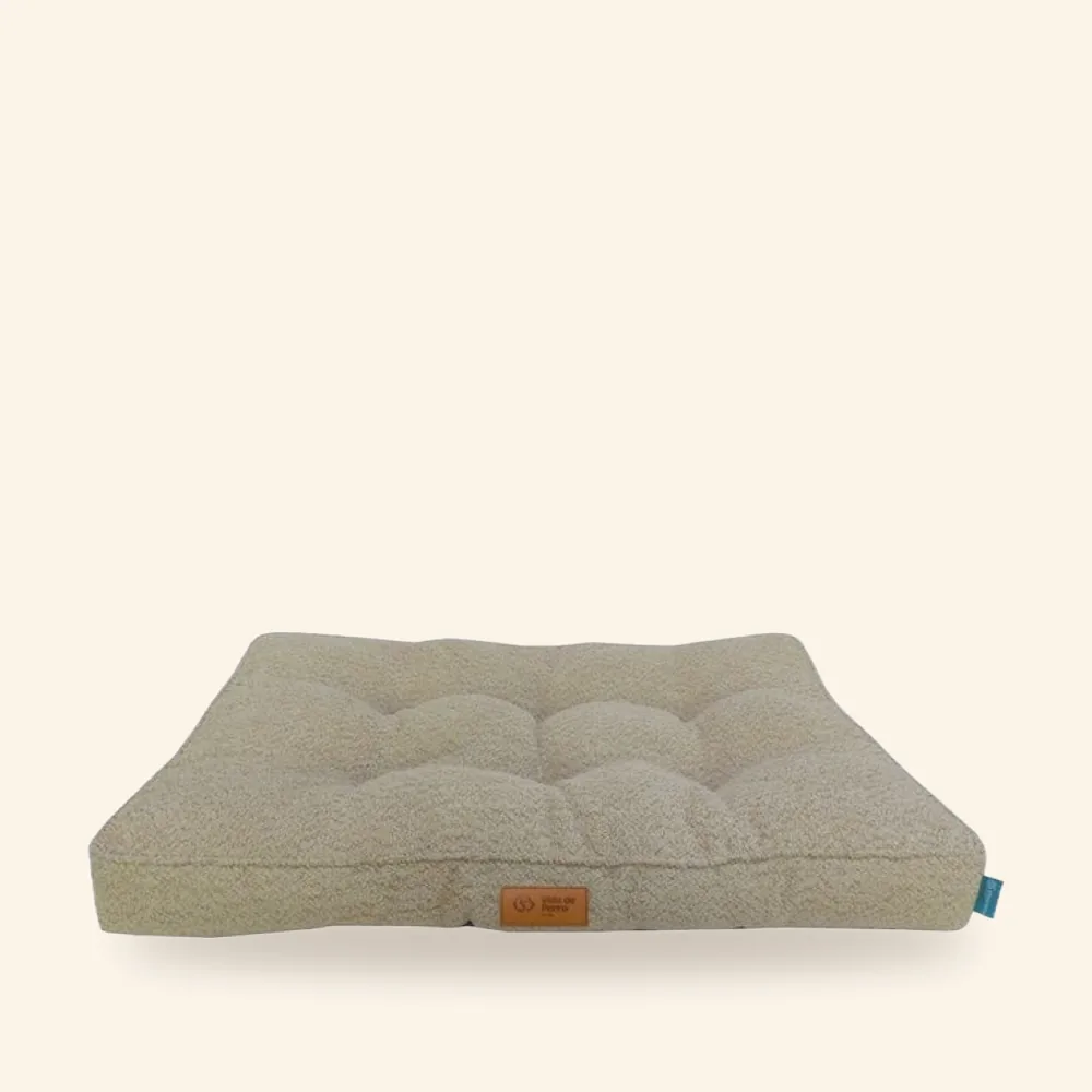 Colchoneta grande para perro en beige, blanco o marrón