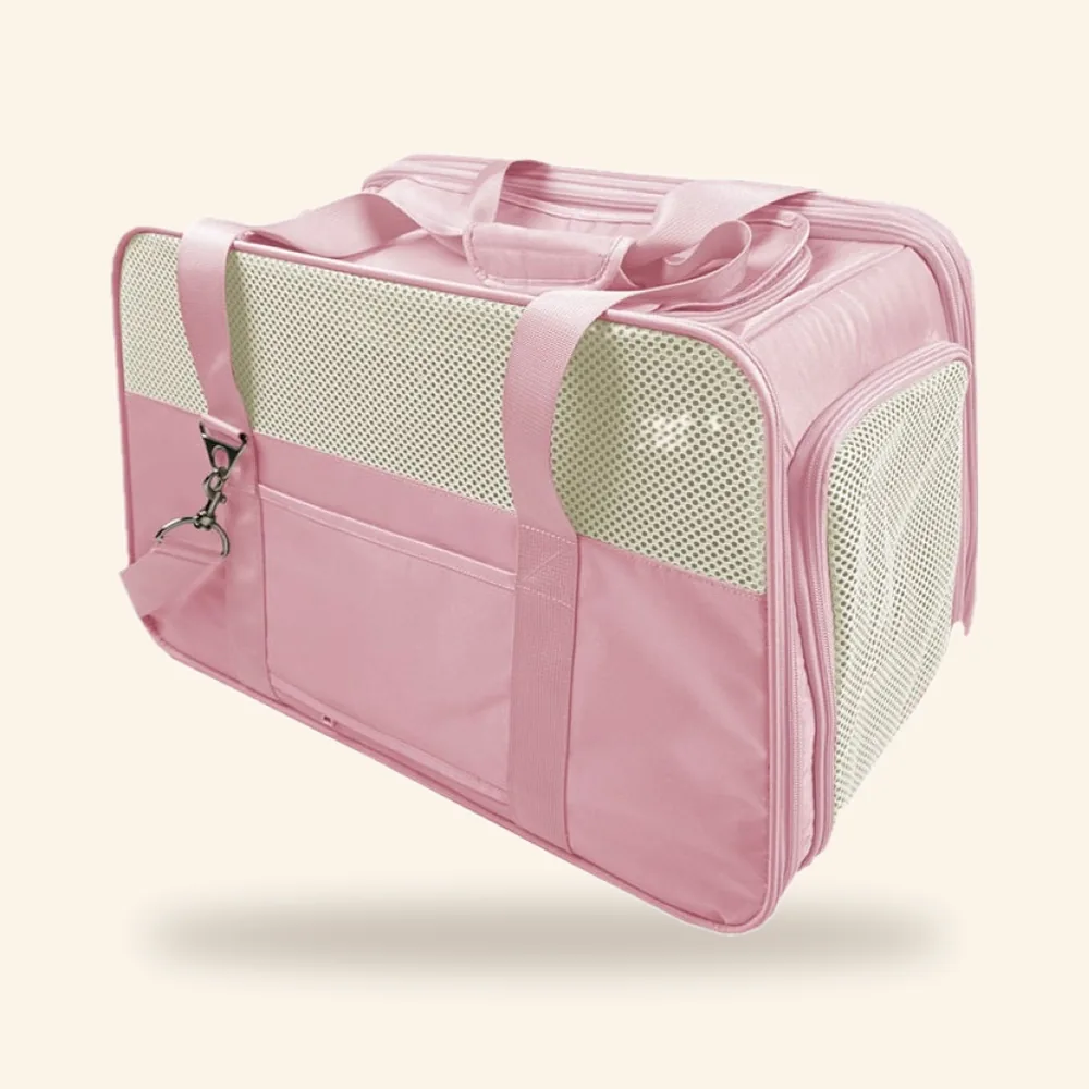 Mochila transportadora amplia para perro y gato