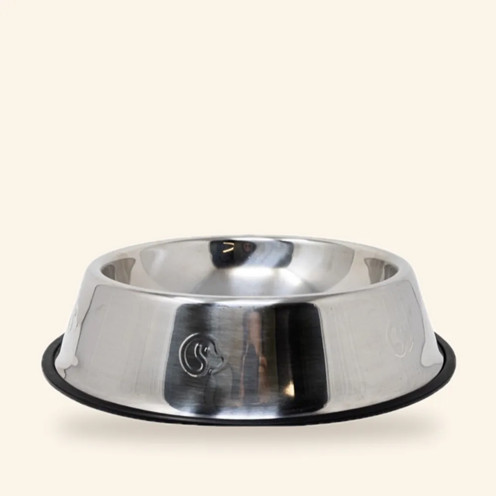 Plato de acero inoxidable para perro, de 15 a 33 cm