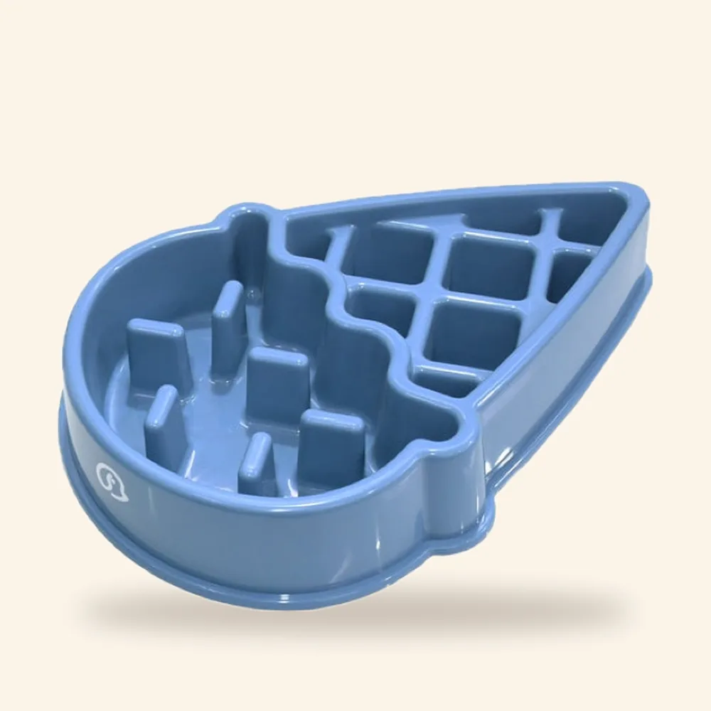 Plato comedero lento rectangular para perro